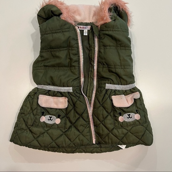 FABULOUS Girls Vest with faux pink fur - Picture 7 of 10